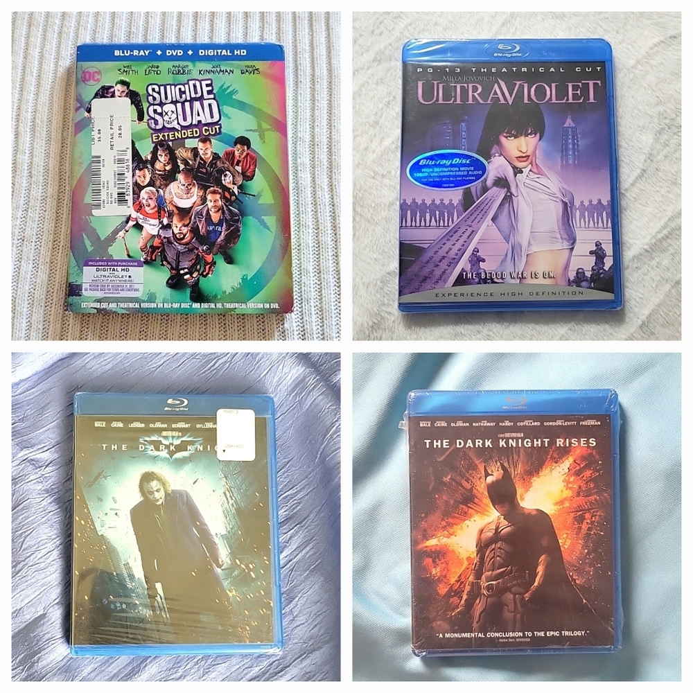 4 BluRay Action Packed Movie Bundle